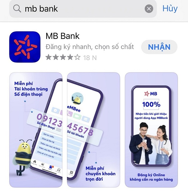 Cách mở tài khoản ngân hàng MBBank online số đẹp miễn phí