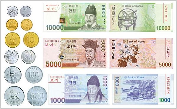 Quy đổi: 1 Won Hàn Quốc [KRW] bằng bao nhiêu tiền Việt Nam?